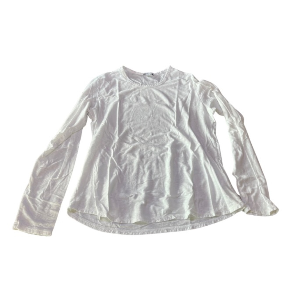 James Perse White Long Sleeve Shirt